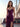 Hot Fix Lace Bodice Spaghetti Strap Mermaid Prom Dress With Split - Purple