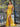 Cut Front Strapless Mermaid Long Prom Dress - Mustard Yellow