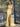 Cut Front Strapless Mermaid Long Prom Dress - Yellow