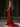 Crystal Cut Front Strapless Mermaid Long Prom Dress - Red
