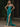 Crystal Cut Front Strapless Mermaid Long Prom Dress - Turquoise