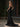 Crystal Cut Front Strapless Mermaid Long Prom Dress - Black