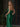 Crystal Cut Front Strapless Mermaid Long Prom Dress - Emerald Green