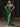 Crystal Cut Front Strapless Mermaid Long Prom Dress - Emerald Green