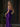 Crystal Cut Front Strapless Mermaid Long Prom Dress - Purple