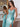Lace Embroidery Sheer Bodice Spaghetti Strap Mermaid Prom Dress - Mint Green