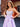 Beaded Crystal Boned Prom Dress With Bow - Lilac