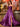 Strapless Pleats Ball Gown Prom Dress Long With Slit - Purple