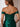 Off Shoulder Corset Bodice Lace Embroidery Mermaid Prom Dress With Split - Dark Green