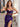 Hot Fix Corset Bodice Spaghetti Strap Mermaid Prom Dress With Slit - Plum