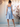 Off Shoulder Pleated Knee Length Bridesmaid Dress - Baby Blue