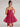 Bow Scoop Mini Bridal Ball Gown Prom Dress - Hot Pink