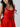 Hot Fix Satin Mini Ball Gown Prom Dress - Red