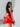 Hot Fix Satin Mini Ball Gown Prom Dress - Red