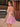 3D Rose Mini Ball Gown Prom Dress With Shawl - Blush Pink