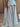 Hand Beading Strapless Two Pieces Pearl Prom Dress With Shawl - Baby Blue