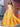 Tank Top Boned V Neck Ball Gown Prom Dress - Mustard Yellow