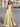 Strapless Bodice Split Prom Dress With Pocket - Yellow