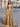 Strapless Bodice Split Prom Dress With Pocket - Gold