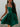 Hand Beading Sweetheart Mini Ball Gown Prom Dress - Emerald Green