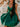 Hand Beading Sweetheart Mini Ball Gown Prom Dress - Emerald Green