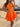 Halter Crystal Boned Ruffle Mini Ball Gown Prom Dress - Orange