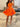 Halter Crystal Boned Ruffle Mini Ball Gown Prom Dress - Orange