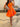 Halter Crystal Boned Ruffle Mini Ball Gown Prom Dress - Orange