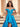 Off Shoulder Puffy Deep V-Neck Ball Gown Prom Dress - Blue