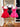 Hand Beading Puffy Mini Ball Gown Prom Dress With Bow - Hot Pink