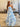 Hand Beading Square Backless Ball Gown Prom Dress - Baby Blue Floral