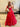 Hand Beading Bodice Ball Gown Prom Dress With Bows - Red