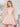 Bow Shoulder Scoop Satin Mini Ball Gown Prom Dress - Blush Pink