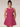 Hand Beading Backless Bow Ball Gown Prom Bridal Mini Dress - Hot Pink