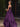Boned Top Strapless Beaded Ball Gown Prom Dress With Bow - Purple