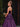 Boned Top Strapless Beaded Ball Gown Prom Dress With Bow - Purple