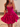 Crystal Boned Bow Mini Ball Gown Prom Dress - Hot Pink