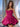 Strapless Puffy Boned Mini Prom Bridal Dress - Fuchsia