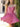 Strapless Boned Mini Ball Gown Prom Dress - Hot Pink