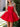 Strapless Boned Mini Ball Gown Prom Dress - Red