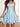 Puffy Satin Mini Ball Gown Prom Dress With Bow - Baby Blue