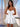 Cut Waist Boned Mini Ball Gown Bridal Prom Dress - White