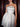 Satin Backless Mini Ball Gown Prom Dress With Belt - White