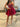Hand Beading Pleated Boned Mini Ball Gown Prom Dress - Hot Pink