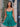 Hot Fix Boned Mini Ball Gown Prom Dress With Ruffle - Turquoise