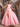 Hand Made Flower Pleated Ball Gown Prom Dress - Blush Pink