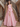 Hand Made Flower Pleated Ball Gown Prom Dress - Blush Pink