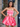 Strapless Puffy Mini Ball Gown Prom Dress - Hot Pink