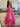 Crystal Boned Ball Gown Prom Dress With Bows - Hot Pink