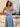 A-Line Cut Front Pleated Long Prom Dress - Baby Blue